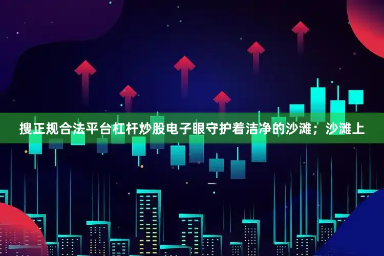 搜正规合法平台杠杆炒股电子眼守护着洁净的沙滩；沙滩上